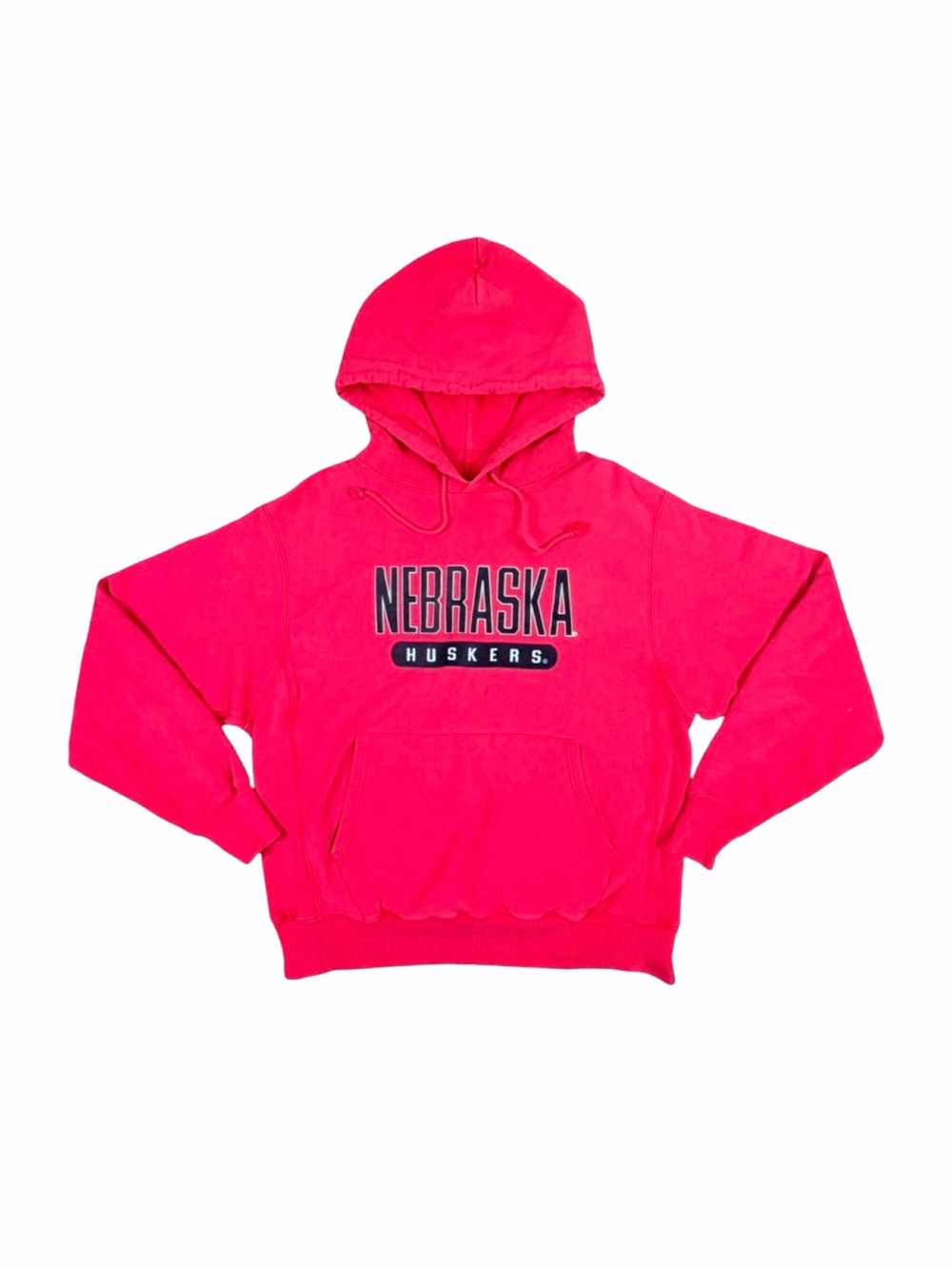 Vintage Champion Reverse Weave Nebraska Huskers Pullover Hoodie - Size Medium